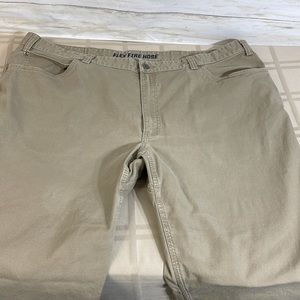 Duluth Trading Men's DuluthFlex Fire Hose Relaxed Fit 5-Pocket Pant Tan 47-48/33